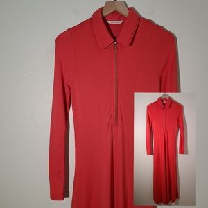 Soft Surroundings Poinsettia Swingtime Dress PXS